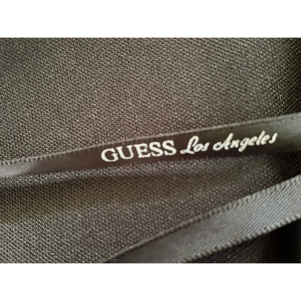 Guess Bodycon Knit‎ Dress Black Gold Braided Detail Sexy Clubwear Size 10 NWOT - Picture 7 of 16